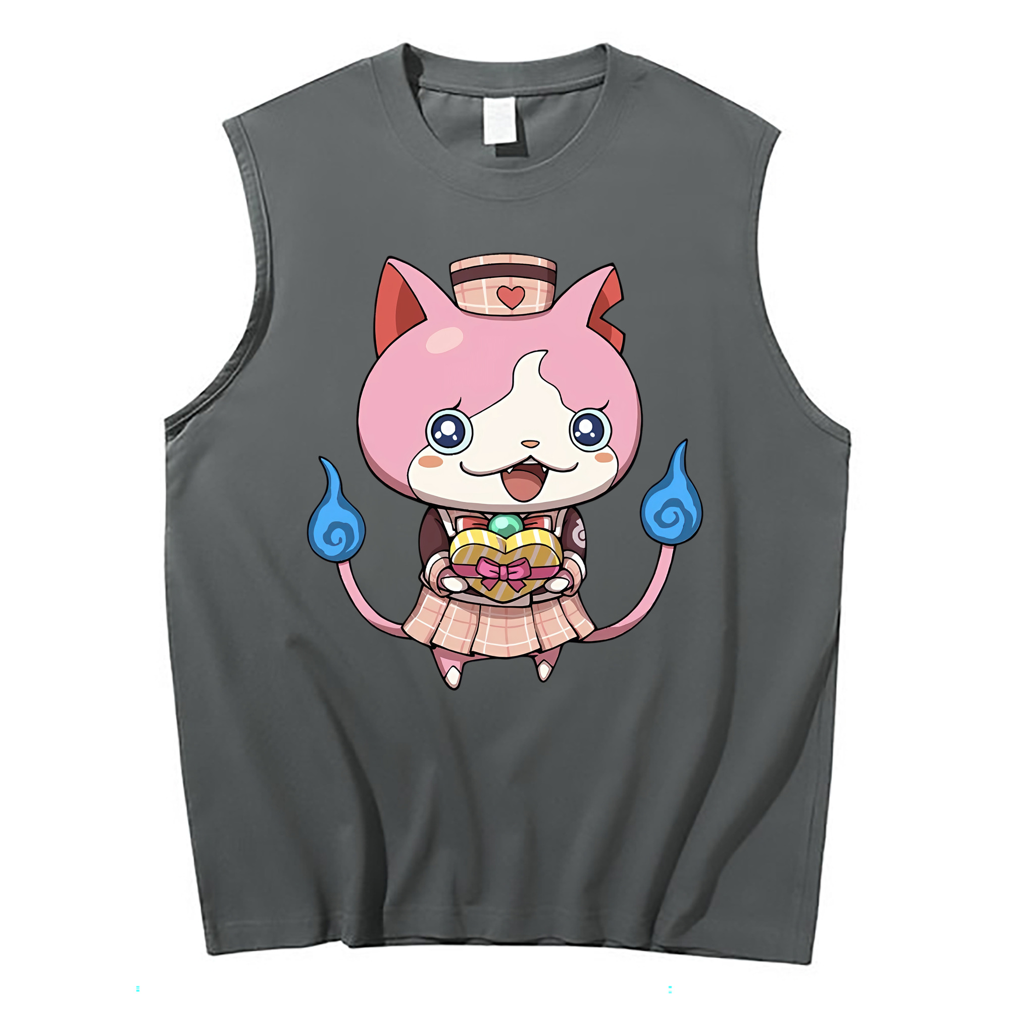 （画像用） 妖怪ウォッチ Yo-kai Watch コットン100％タンクトップ（フロントプリント）